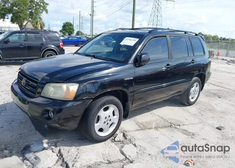 2005 Toyota Highlander Limited V6 z USA, uszkodzony, nr VIN JTEEP21A350070972